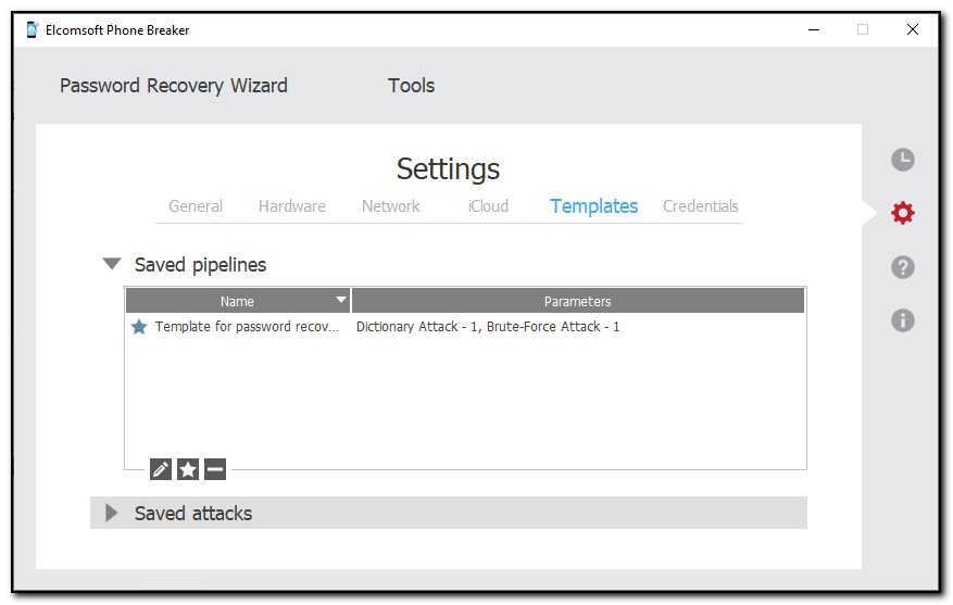 templates settings